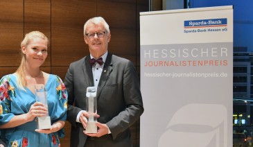 Theresa Weiß mit Dr. Helmut Reitze